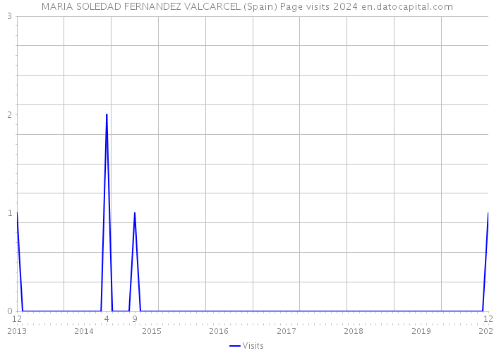 MARIA SOLEDAD FERNANDEZ VALCARCEL (Spain) Page visits 2024 