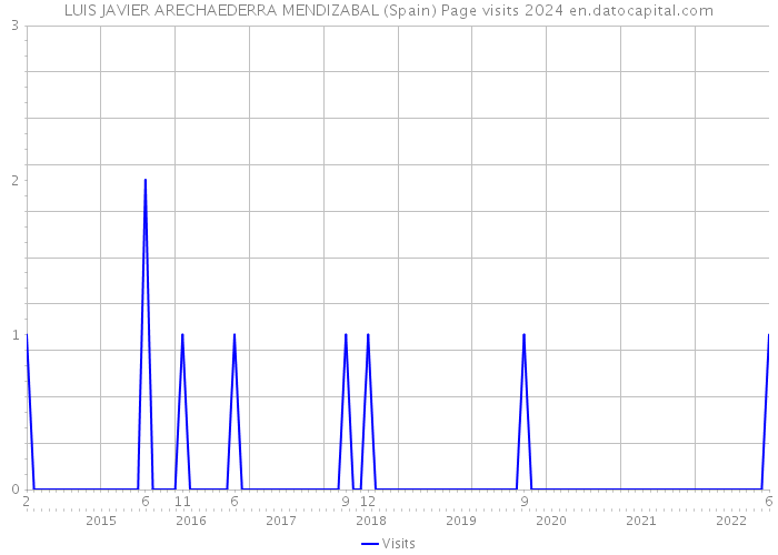 LUIS JAVIER ARECHAEDERRA MENDIZABAL (Spain) Page visits 2024 