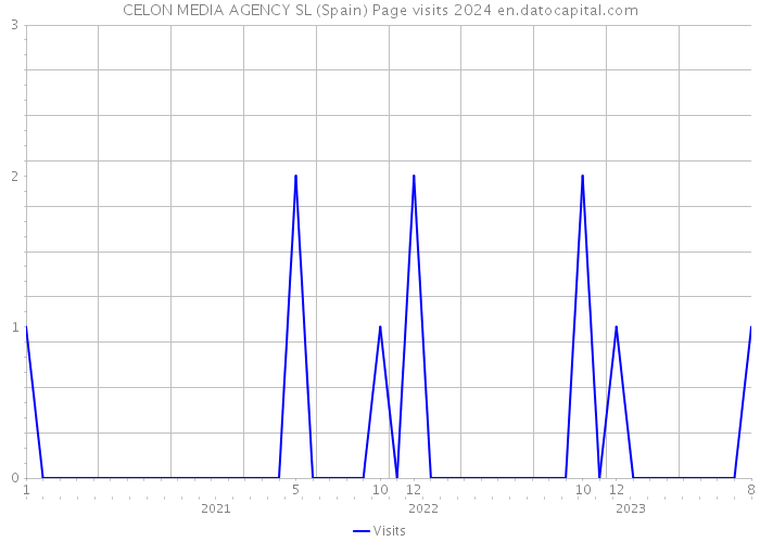 CELON MEDIA AGENCY SL (Spain) Page visits 2024 