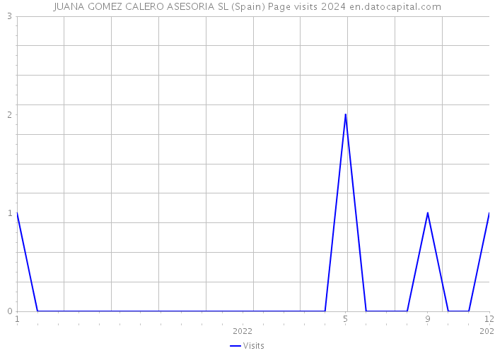 JUANA GOMEZ CALERO ASESORIA SL (Spain) Page visits 2024 