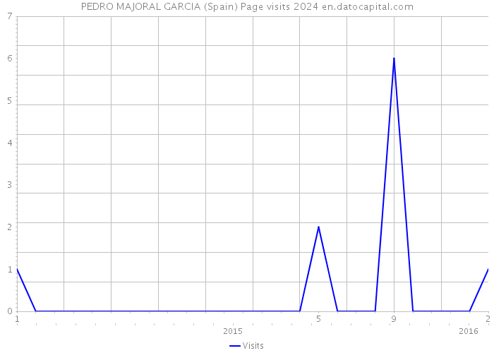PEDRO MAJORAL GARCIA (Spain) Page visits 2024 