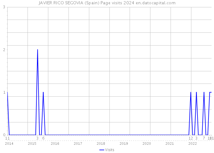 JAVIER RICO SEGOVIA (Spain) Page visits 2024 