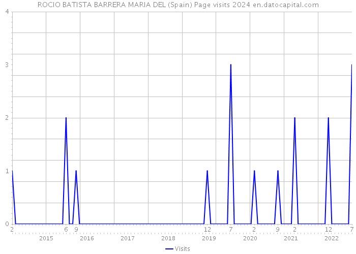 ROCIO BATISTA BARRERA MARIA DEL (Spain) Page visits 2024 