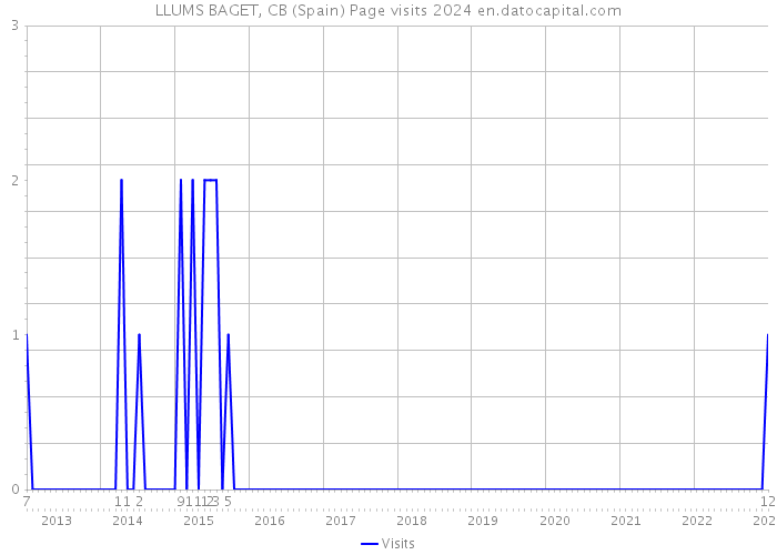 LLUMS BAGET, CB (Spain) Page visits 2024 