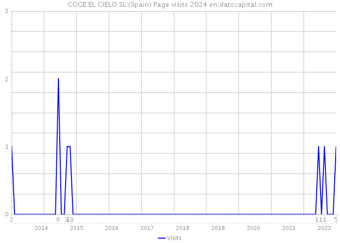 COGE EL CIELO SL (Spain) Page visits 2024 