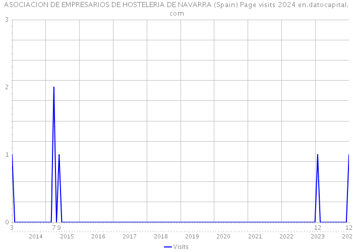 ASOCIACION DE EMPRESARIOS DE HOSTELERIA DE NAVARRA (Spain) Page visits 2024 
