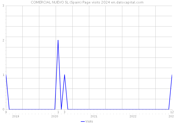 COMERCIAL NUEVO SL (Spain) Page visits 2024 