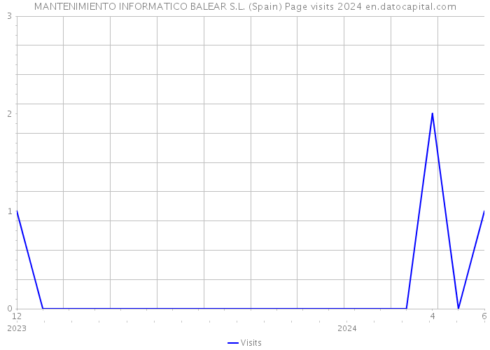 MANTENIMIENTO INFORMATICO BALEAR S.L. (Spain) Page visits 2024 