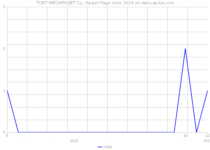 TORT MEGAPROJET S.L. (Spain) Page visits 2024 