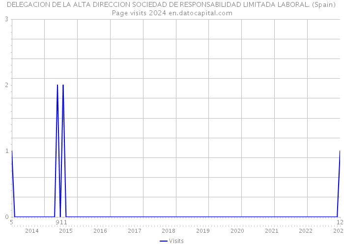 DELEGACION DE LA ALTA DIRECCION SOCIEDAD DE RESPONSABILIDAD LIMITADA LABORAL. (Spain) Page visits 2024 