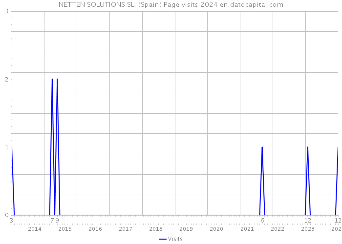 NETTEN SOLUTIONS SL. (Spain) Page visits 2024 