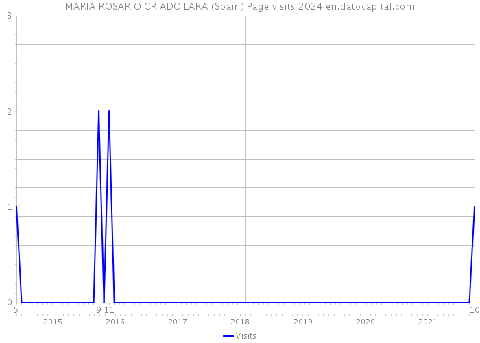 MARIA ROSARIO CRIADO LARA (Spain) Page visits 2024 