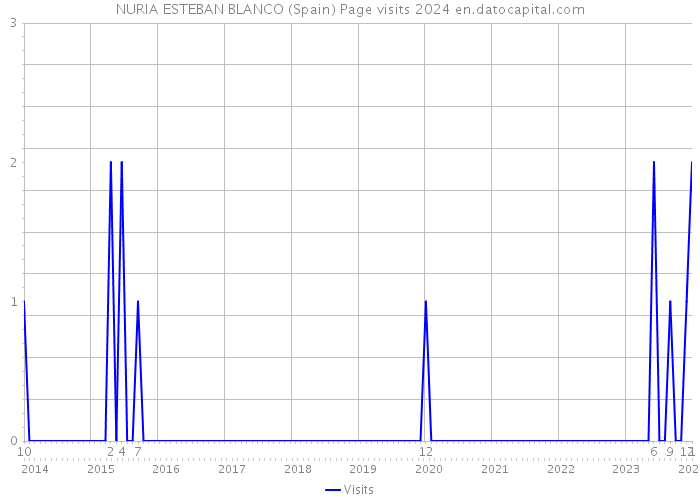 NURIA ESTEBAN BLANCO (Spain) Page visits 2024 