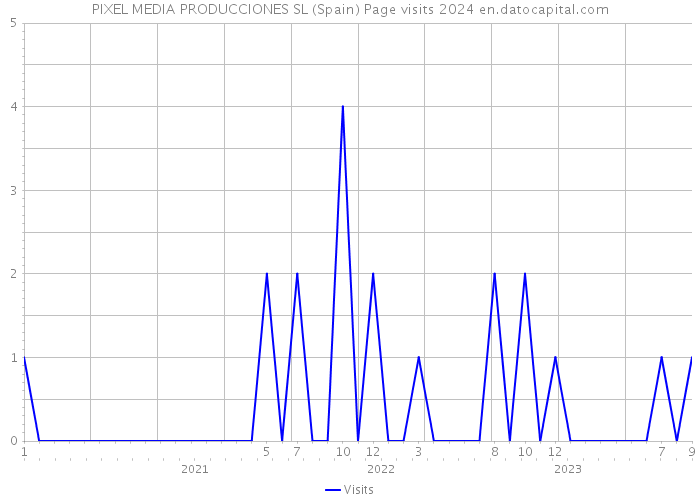 PIXEL MEDIA PRODUCCIONES SL (Spain) Page visits 2024 