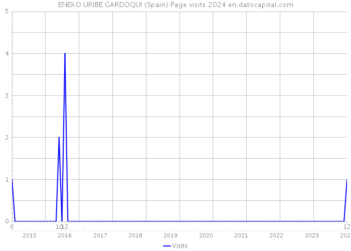 ENEKO URIBE GARDOQUI (Spain) Page visits 2024 