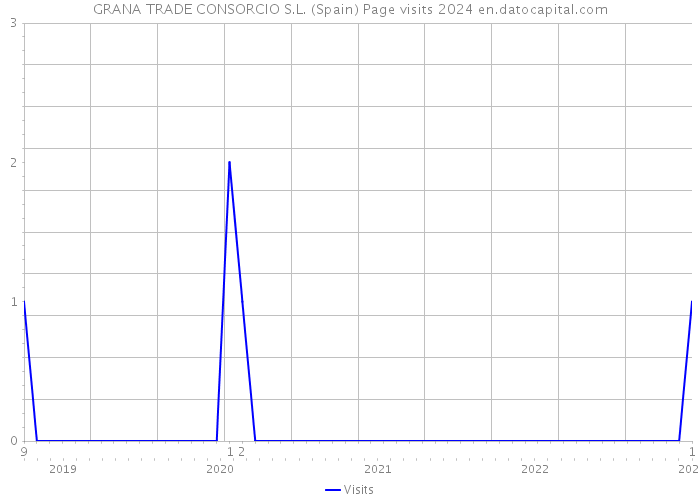 GRANA TRADE CONSORCIO S.L. (Spain) Page visits 2024 