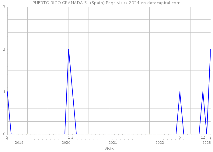PUERTO RICO GRANADA SL (Spain) Page visits 2024 