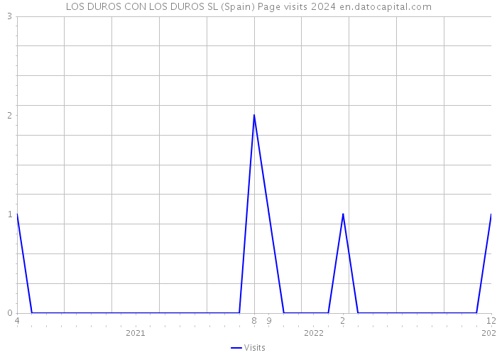 LOS DUROS CON LOS DUROS SL (Spain) Page visits 2024 