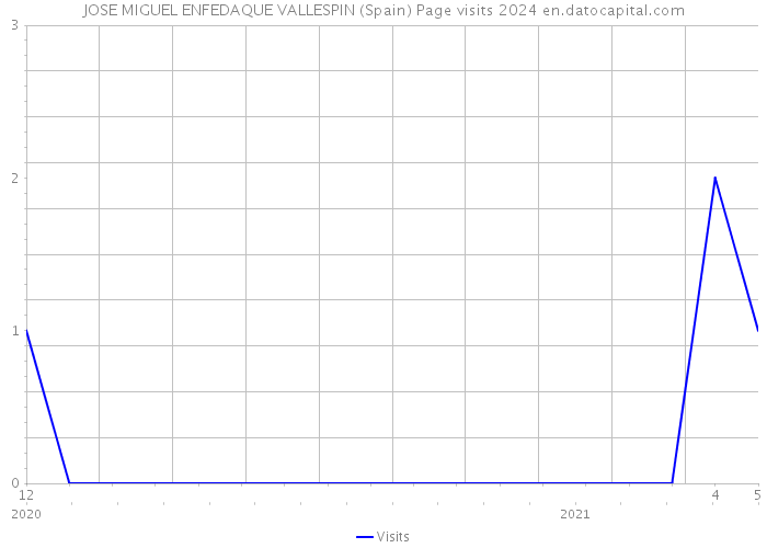 JOSE MIGUEL ENFEDAQUE VALLESPIN (Spain) Page visits 2024 