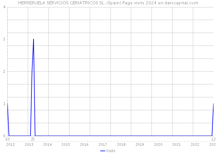 HERRERUELA SERVICIOS GERIATRICOS SL. (Spain) Page visits 2024 