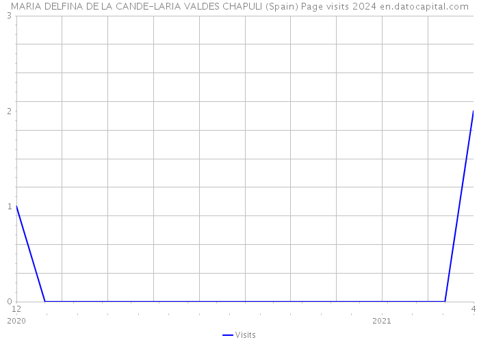 MARIA DELFINA DE LA CANDE-LARIA VALDES CHAPULI (Spain) Page visits 2024 