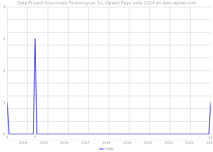 Data Proyect Soluciones Tecnologicas S.L. (Spain) Page visits 2024 