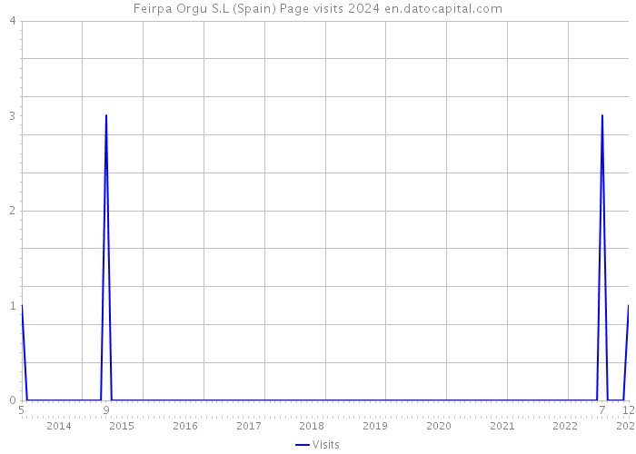 Feirpa Orgu S.L (Spain) Page visits 2024 