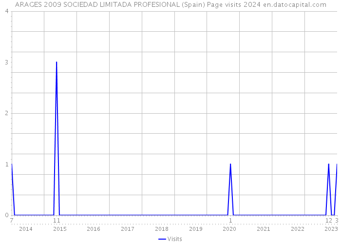 ARAGES 2009 SOCIEDAD LIMITADA PROFESIONAL (Spain) Page visits 2024 