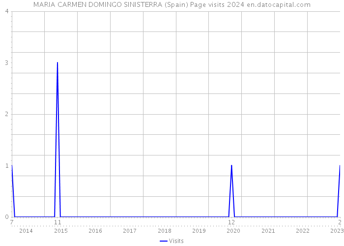 MARIA CARMEN DOMINGO SINISTERRA (Spain) Page visits 2024 