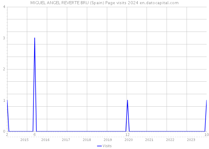 MIGUEL ANGEL REVERTE BRU (Spain) Page visits 2024 