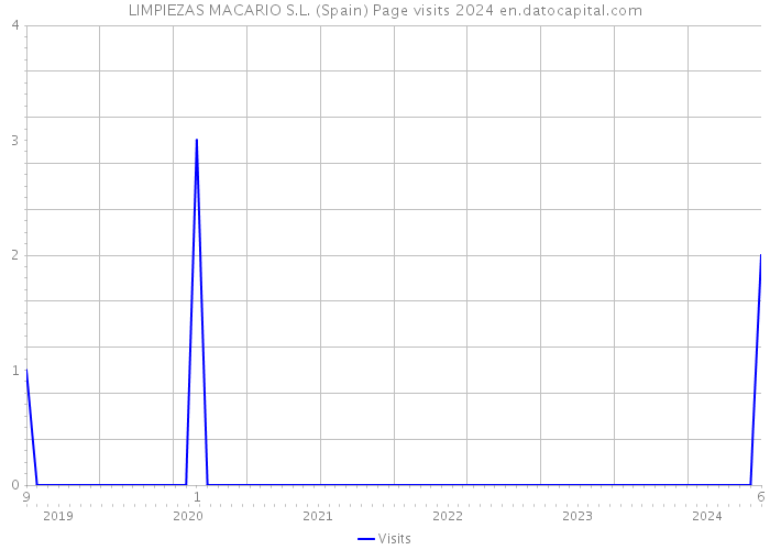 LIMPIEZAS MACARIO S.L. (Spain) Page visits 2024 