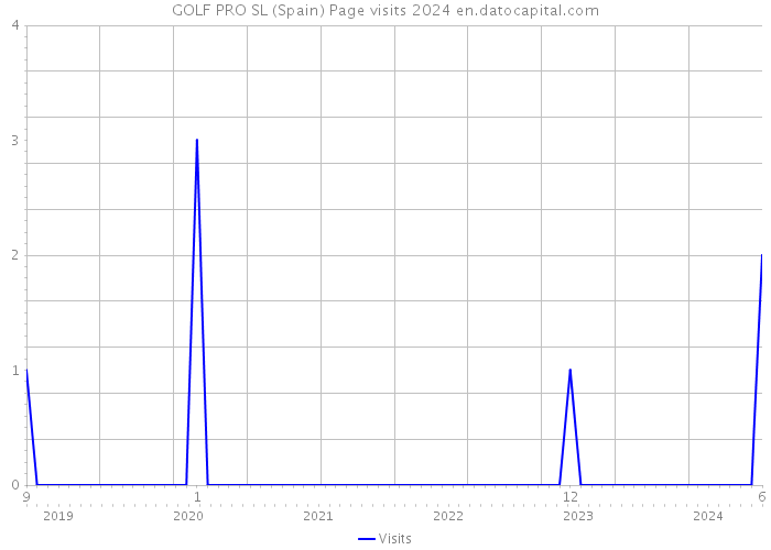 GOLF PRO SL (Spain) Page visits 2024 
