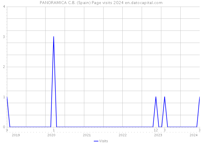 PANORAMICA C.B. (Spain) Page visits 2024 