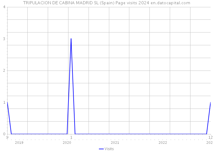 TRIPULACION DE CABINA MADRID SL (Spain) Page visits 2024 