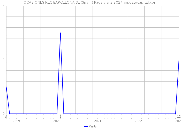 OCASIONES REC BARCELONA SL (Spain) Page visits 2024 