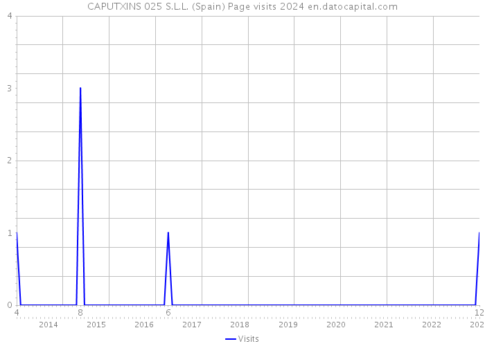 CAPUTXINS 025 S.L.L. (Spain) Page visits 2024 
