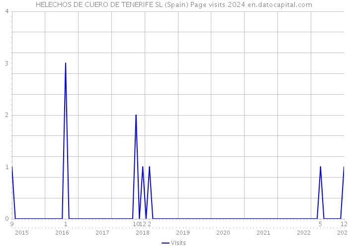 HELECHOS DE CUERO DE TENERIFE SL (Spain) Page visits 2024 