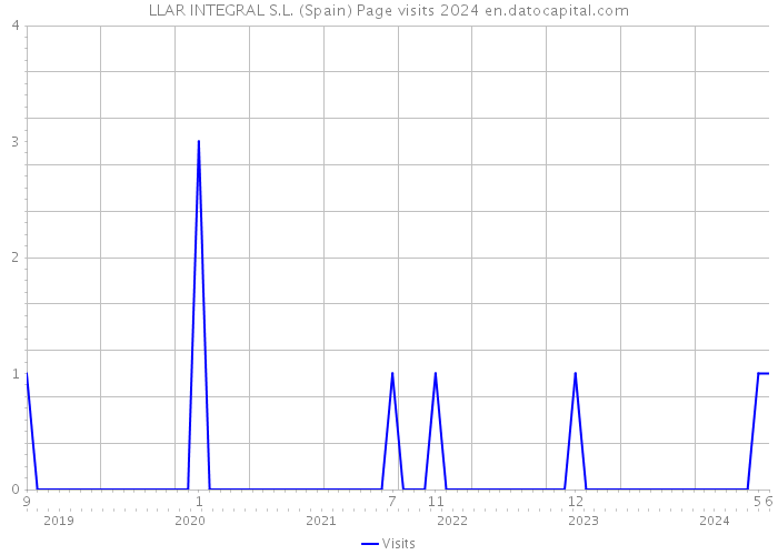 LLAR INTEGRAL S.L. (Spain) Page visits 2024 