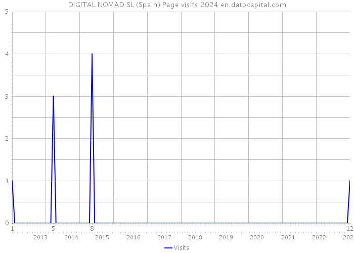 DIGITAL NOMAD SL (Spain) Page visits 2024 