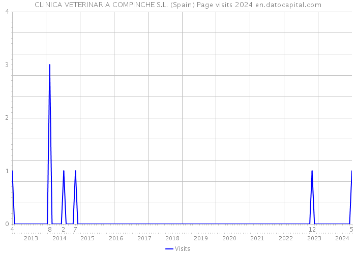 CLINICA VETERINARIA COMPINCHE S.L. (Spain) Page visits 2024 