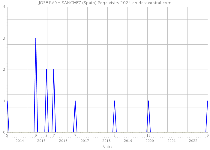 JOSE RAYA SANCHEZ (Spain) Page visits 2024 