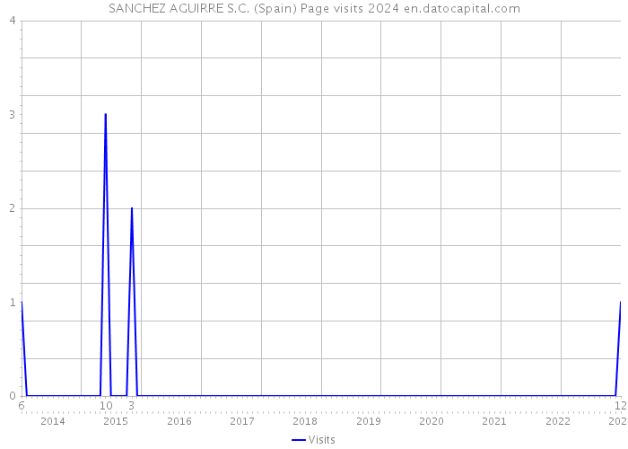 SANCHEZ AGUIRRE S.C. (Spain) Page visits 2024 