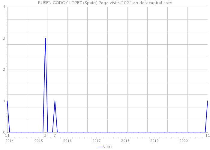 RUBEN GODOY LOPEZ (Spain) Page visits 2024 