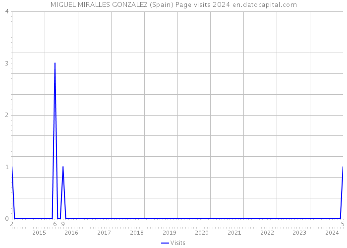 MIGUEL MIRALLES GONZALEZ (Spain) Page visits 2024 