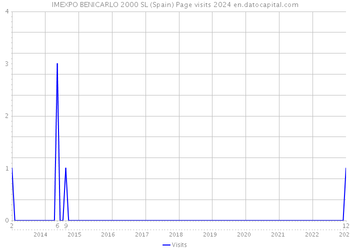 IMEXPO BENICARLO 2000 SL (Spain) Page visits 2024 