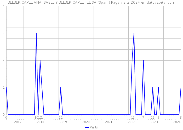 BELBER CAPEL ANA ISABEL Y BELBER CAPEL FELISA (Spain) Page visits 2024 