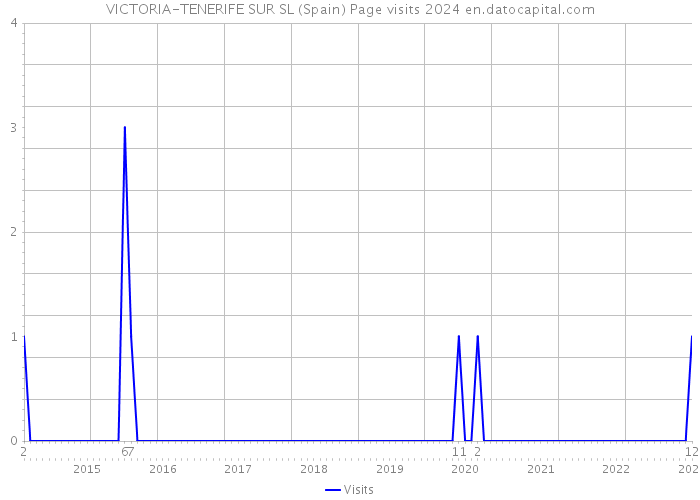 VICTORIA-TENERIFE SUR SL (Spain) Page visits 2024 
