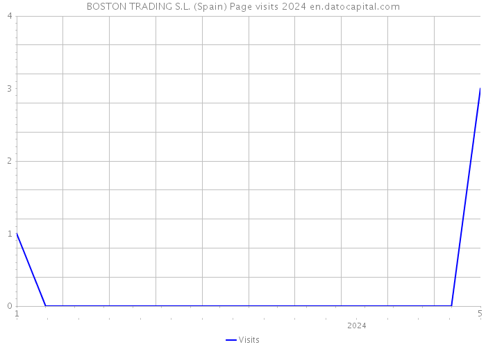 BOSTON TRADING S.L. (Spain) Page visits 2024 