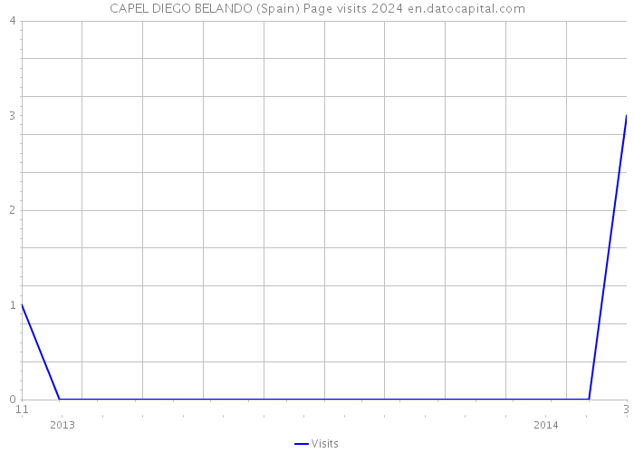 CAPEL DIEGO BELANDO (Spain) Page visits 2024 