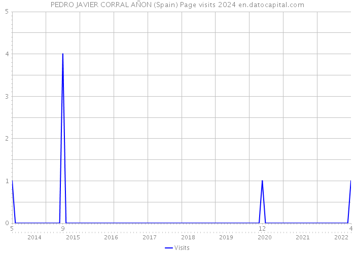 PEDRO JAVIER CORRAL AÑON (Spain) Page visits 2024 